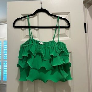 Green Vestique Top